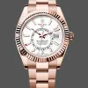 Rolex Sky-Dweller 336935 Replica - Weisses Zifferblatt Edelstahl