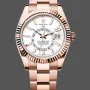 Rolex Sky-Dweller 336935 Replica - Weisses Zifferblatt Edelstahl