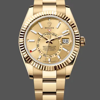 Rolex Sky-Dweller 336938 Replica - Champagner Zifferblatt Bicolor