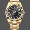 Rolex Sky-Dweller 336938 Replica - Schwarzes Zifferblatt Bicolor