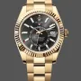 Rolex Sky-Dweller 336938 Replica - Schwarzes Zifferblatt Bicolor