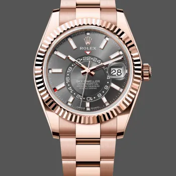 Rolex Sky-Dweller s 336935 Replica - Schiefergraues Zifferblatt Edelstahl