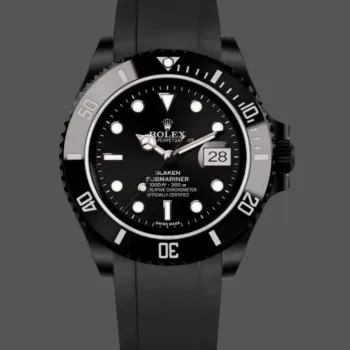 Rolex Submariner Hulk 116610 Replica - Schwarzes Zifferblatt Geriffelte Luenette