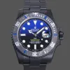 Rolex Submariner Hulk 116610 Replica - Schwarzes Zifferblatt Geriffelte Luenette