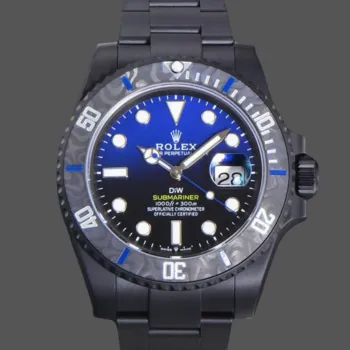 Rolex Submariner Hulk 116610 Replica - Schwarzes Zifferblatt Geriffelte Luenette