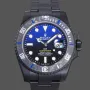 Rolex Submariner Hulk 116610 Replica - Schwarzes Zifferblatt Geriffelte Luenette