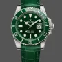 Rolex Submariner Date Hulk 116610LV Replica - Gruenes Zifferblatt Lederarmband