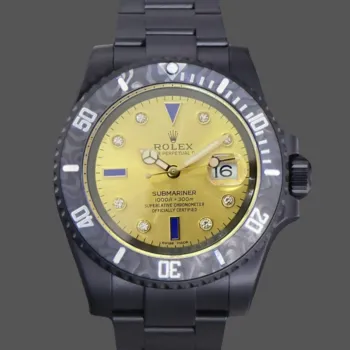 Rolex Submariner Hulk 116610 Replica - Champagner Zifferblatt Geriffelte Luenette