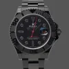 Rolex Yacht-Master 116622 Replica - Schwarzes Zifferblatt Edelstahl