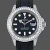 Rolex Yacht-Master 42 226679TBR Replica - Schwarzes Zifferblatt Oysterflex-Armband