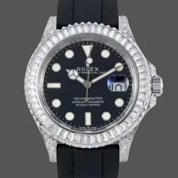 Rolex Yacht-Master 42 226679TBR Replica - Schwarzes Zifferblatt Oysterflex-Armband