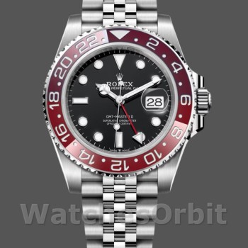Replica Rolex GMT Master II Pepsi 126710BLRO Jubilee Mint Black Dial 40MM Herrenuhr
