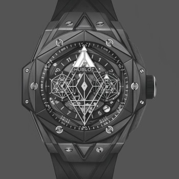 Replica 418.CX.1107.RX.MXM22 Hublot Big Bang Sang Bleu II Black Magic