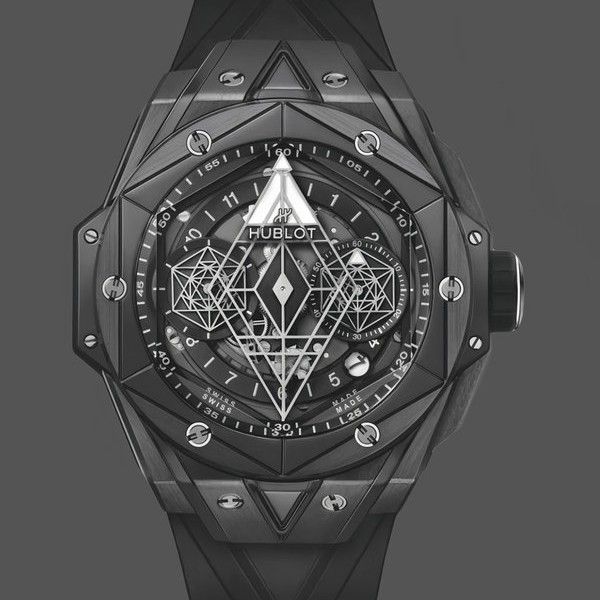 Replica 418.CX.1107.RX.MXM22 Hublot Big Bang Sang Bleu II Black Magic Sammlerstück