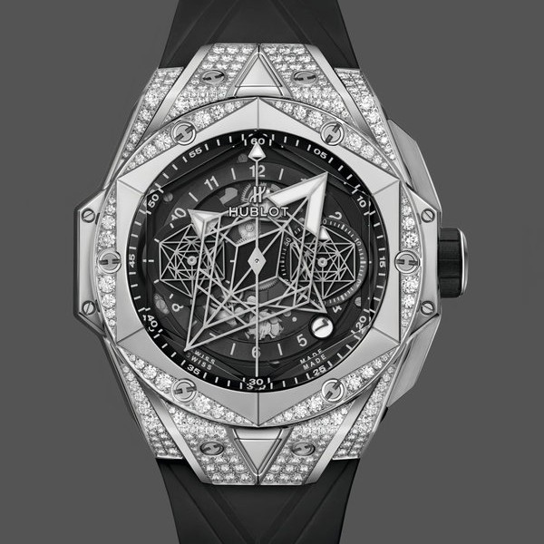 Replica 418.NX.1107.RX.1604.MXM20 Hublot Big Bang Sang Bleu II Titan Pave Uhren Alltagsfreundlich