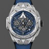 Replica Hublot Big Bang Sang Bleu II Titanium 418.NX.5107.RX.MXM20 Kompromisslose Präzision