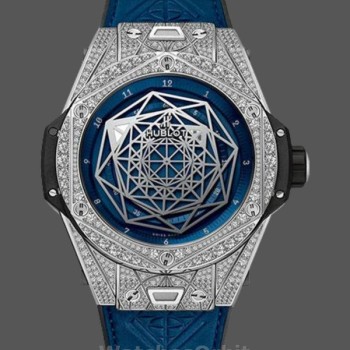 Replica Hublot Big Bang Sang Bleu Titanium 415.NX.7179.VR.1704.MXM18 45mm