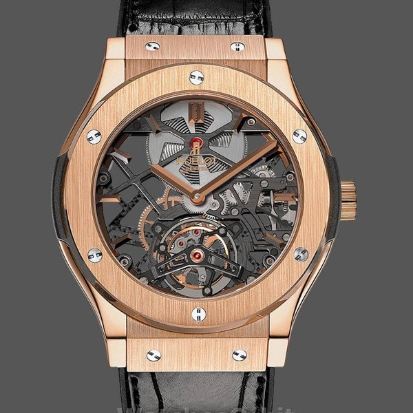Replica Hublot Classic Fusion Skeleton Tourbillon 505.OX.0180.LR 45mm Schweizer Handwerkskunst