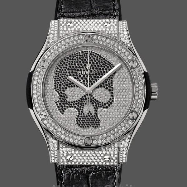 Replica Hublot Classic Fusion Skull Titanium Full Pave 511.NX.9000.LR.1704.SKULL 45mm Alltagsfreundlich