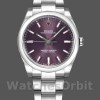 Replica Rolex Oyster Perpetual Air-King 114200 Grape Red Index Dial 34mm Unisex Replica Uhr Präzise Verarbeitung