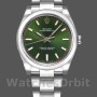 Replica Rolex Oyster Perpetual Air-King 114200 Olive Green Index Dial 34mm Unisex Replica Uhr