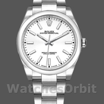 Replica Rolex Oyster Perpetual Air-King 114200 White Index Dial 34mm Unisex Replica Uhr