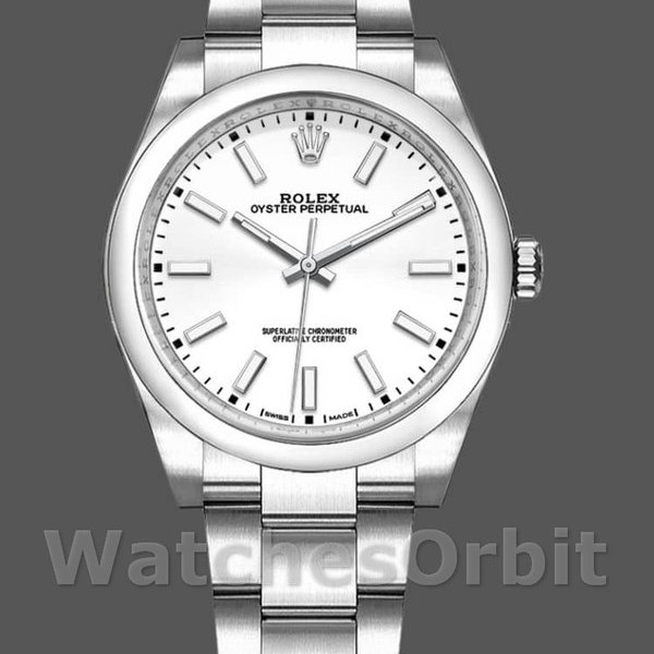 Replica Rolex Oyster Perpetual Air-King 114200 White Index Dial 34mm Unisex Replica Uhr Präzise Verarbeitung