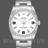 Replica Rolex Oyster Perpetual Air King 114210 White Dial 34mm Unisex Replica Uhr Stilvolles Accessoire