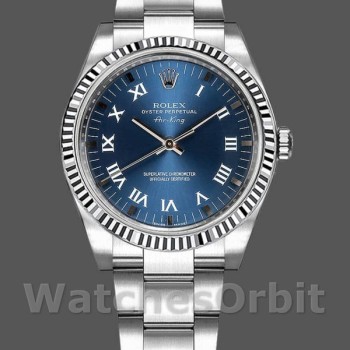 Replica Rolex Oyster Perpetual Air-King 114234 Blue Dial 34mm Unisex Uhr Replica