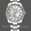 Replica Rolex Oyster Perpetual Air-King 114234 Silber Orange Arabisch Zifferblatt 34mm Unisex Replica Uhr