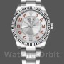 Replica Rolex Oyster Perpetual Air-King 114234 Silber Orange Arabisch Zifferblatt 34mm Unisex Replica Uhr