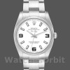 Replica Rolex Oyster Perpetual Air-King 114234 Weißes Arabisches Zifferblatt 34mm Unisex Replica Uhr
