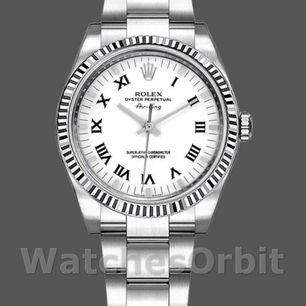 Replica Rolex Oyster Perpetual Air-King 114234 White Dial 34mm Unisex Replica Uhr, Replica Uhr, Stilvolles Accessoire
