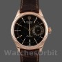 Replica Rolex Cellini Date 50515 Brown Leather Black Index Dial 39mm Herren Replica Uhr