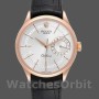 Replica Rolex Cellini Date 50515 Rose Gold Silver Guilloche Index Dial 39mm Herren Replica Uhr