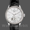 Replica Rolex Cellini Dual Time 50529 Silver Sunburst Dial Brown Leather Strap 39mm Herren Replica Uhr Sammlerstück