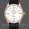 Replica Rolex Cellini Time 50505 Black Leather Strap White Dial 39mm Herren Replica Uhr