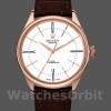 Replica Rolex Cellini Time 50505 Brown Leather Strap White Dial 39mm Herren Replica Uhr