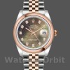 Replica Rolex Datejust 116201 Black Mother of Pearl Dial 36mm Unisex Replica Uhr, Exakte Nachbildung, Präzise Verarbeitung