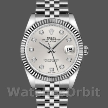 Replica Rolex Datejust 116234-0084 Silber Diamant Zifferblatt 36mm Unisex Replica Uhr