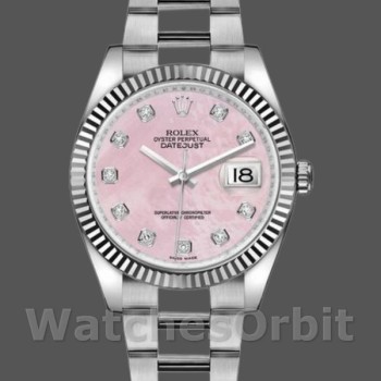 Replica Rolex Datejust 116234 Mother of Pearl Pink Diamond Dial 36mm Lady Replica Uhr