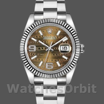 Replica Rolex Datejust 116234 Waves Bronze Diamond Dial 36mm Unisex Replica Uhr