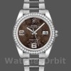 Replica Rolex Datejust 116244 Bronze Floral Arabic Diamond Dial 36mm Unisex Replica Uhr, Imitat, Präzise Verarbeitung