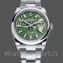 Replica Rolex Datejust 126200 Olive Green Palm Motif Dial Edelstahl 36MM Unisex Replica Uhr