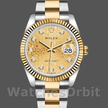 Replica Rolex Datejust 126233 Champagne Jubilee Zifferblatt 36MM Unisex Replica Uhr