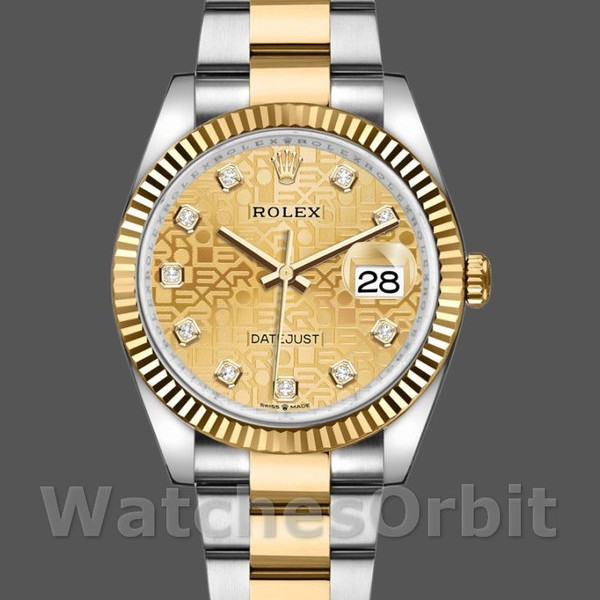 Replica Rolex Datejust 126233 Champagne Jubilee Zifferblatt 36MM Unisex Replica Uhr Hochwertige Unisex Replica Uhr online kaufen
