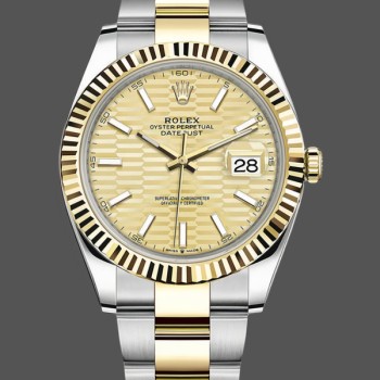 Replica Rolex Datejust 126233 Champagner Motiv Zifferblatt 36MM Unisex Replica Uhr