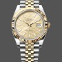 Replica Rolex Datejust 126233 Champagner Motiv Zifferblatt Geriffelte Lünette 36MM Unisex Replica Uhr