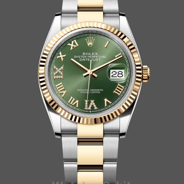 Replica Rolex Datejust 126233 Olive Green Dial Gelbgold und Oystersteel 36MM Unisex Uhren Replica Uhr Hochwertige Unisex Replica Uhr online kaufen