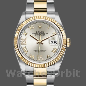Replica Rolex Datejust 126233 Silber Römische Ziffern Zifferblatt 36MM Unisex Replica Uhr